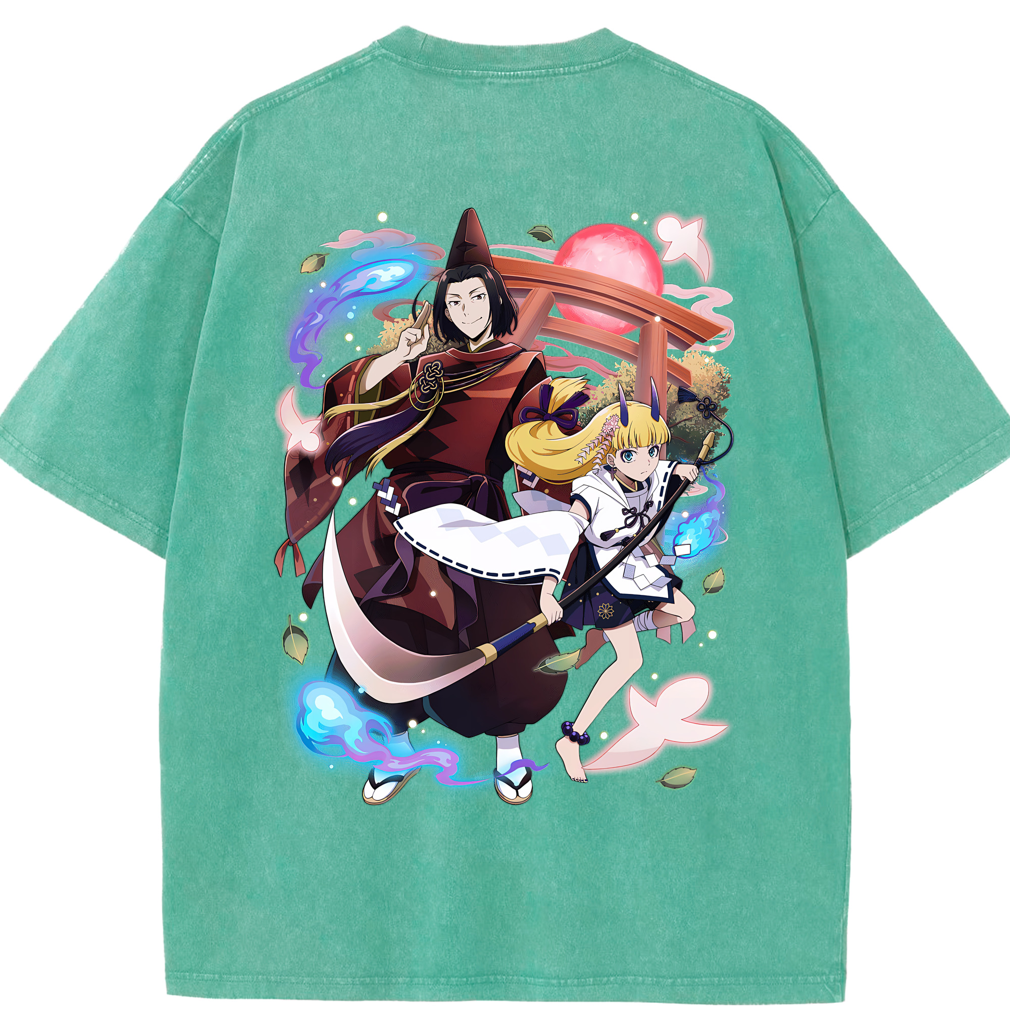 （画像用） 文豪ストレイドッグス Bungo Stray Dogs 綿100% ヴィンテージ風 半袖Tシャツ（背面プリント）